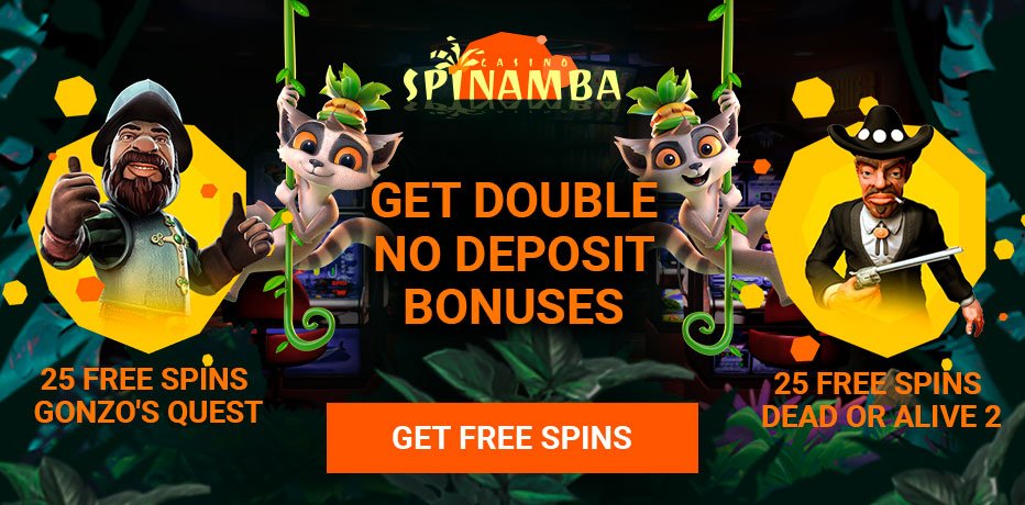 Casino Spinamba - 50 tours gratuits + 50 % de bonus (Dépôt minimum de C$2)