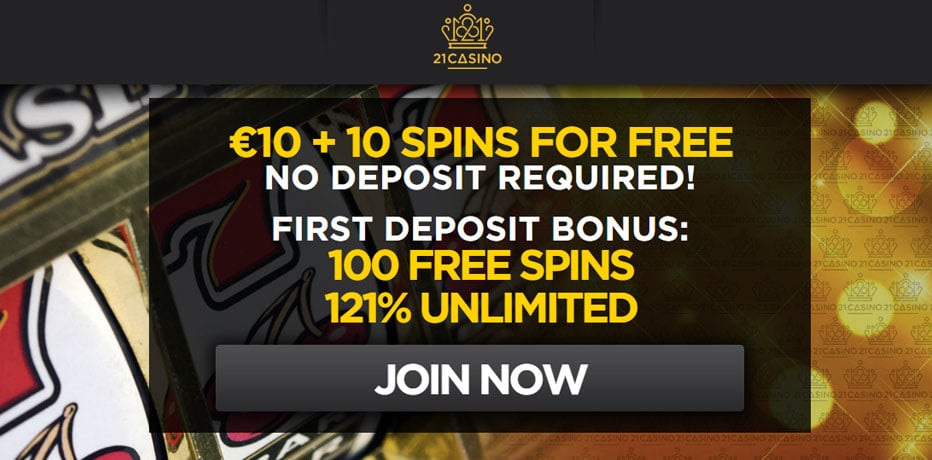 100 Free Spins on Starburst at 21 Casino (No Deposit)