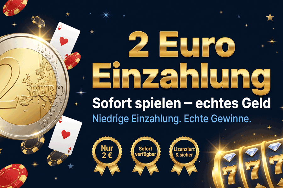 2 Euro Einzahlungs-Casinos – Ihr Einstieg in risikoarmes Glücksspiel