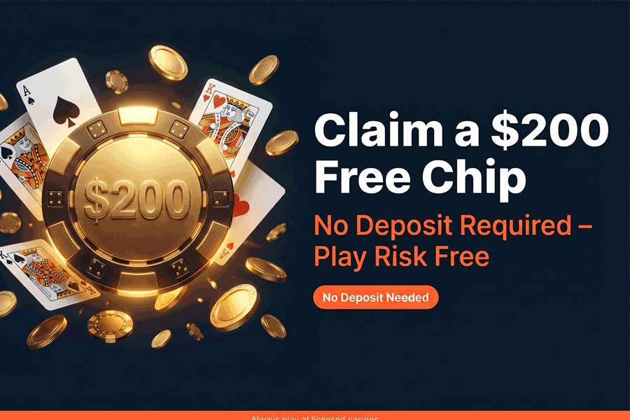 $200 no deposit bonus cash