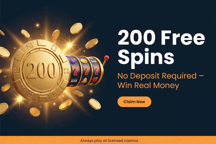 Are $200 no deposit casinos and 200 free spins real money offers legit?