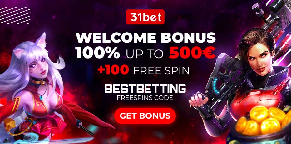 31bet Casino No Deposit Bonus - 50 Exclusive Free Spins on Dog House