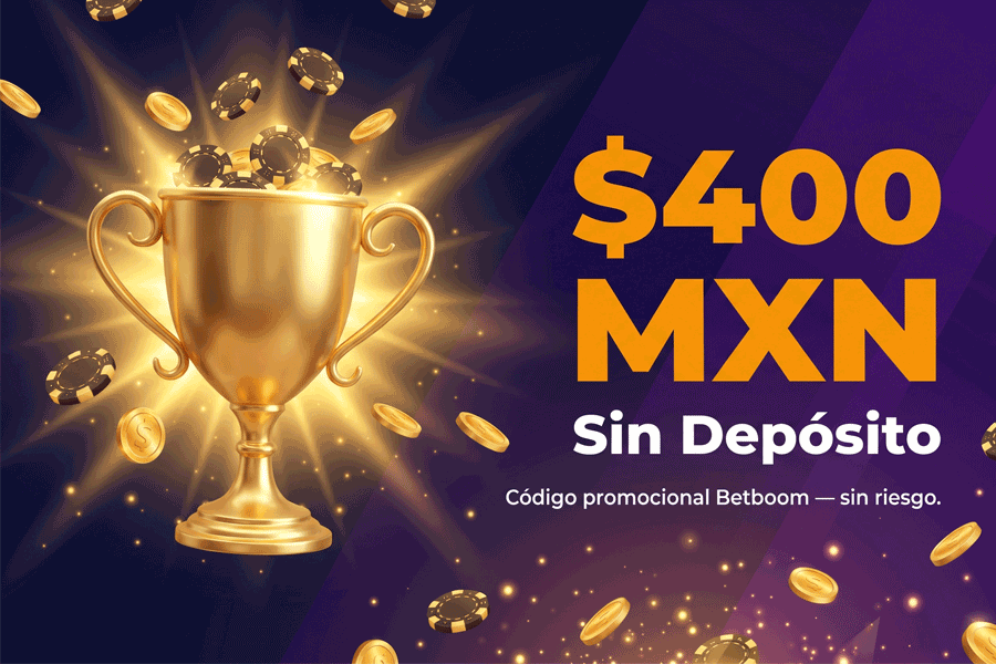 Betboom: Código promocional de $400 sin depósito