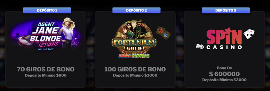 $5 Dólares Spin Casino recibe Bono de 100 Giros