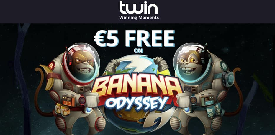 5 euroa ilmaiseksi twin kasinolle peliin banana odyssey