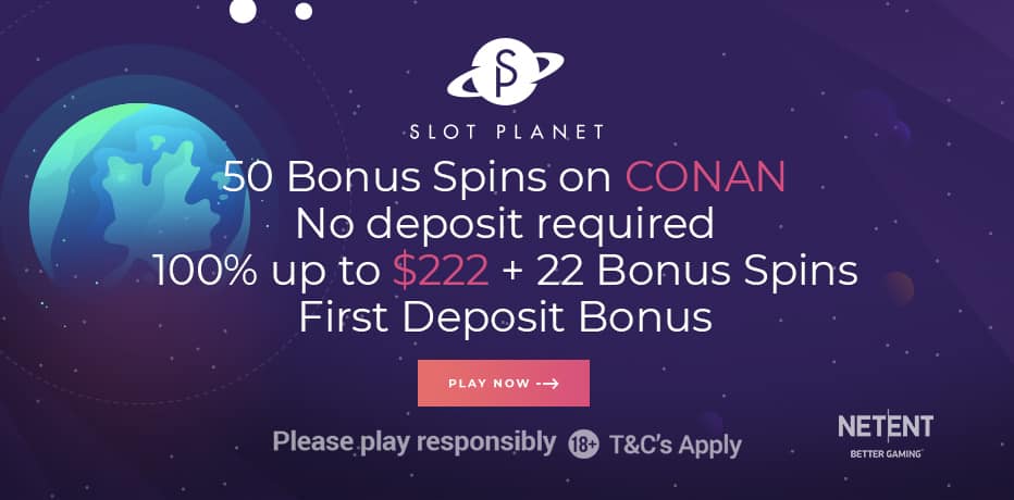 50 Free Spins (NZ$10 Free) Slot Planet Casino - No deposit Needed