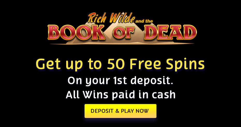 50 Free Spins on the Book of Dead at PlayOJO