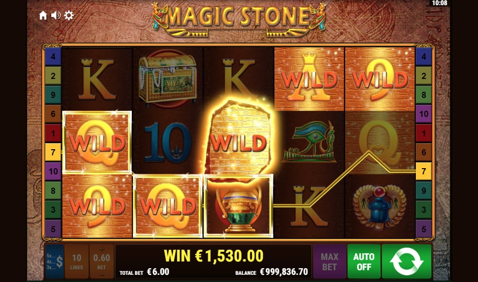 50 Freispiele auf dem Magic Stone Slot