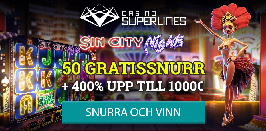 50 Free Spins på Casino Superlines