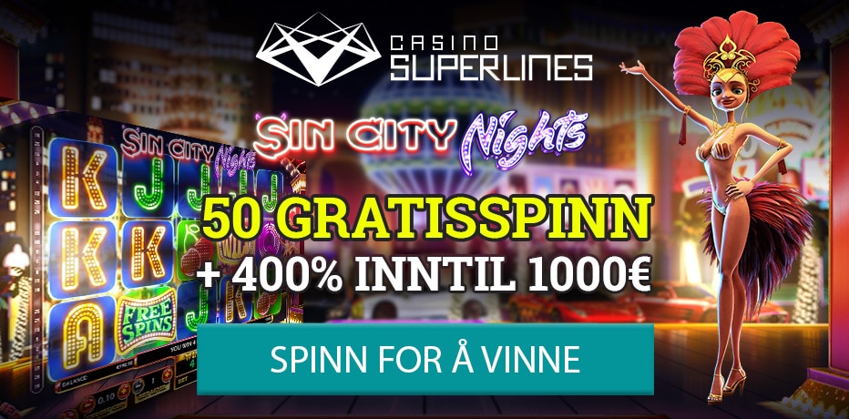 50 Ingen innskudd gratis spinn på Casino Superlines