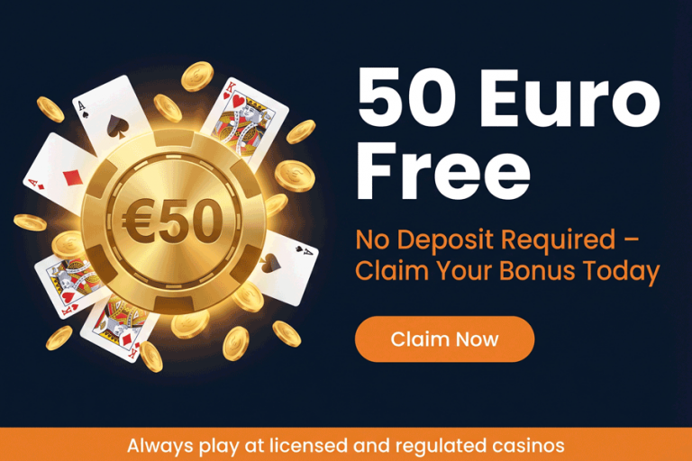 Receive 50 Euro free without deposit at these online casinos