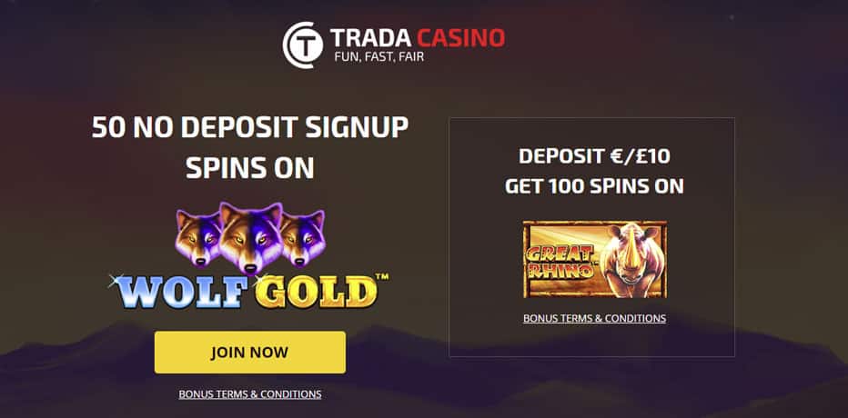 50 free spins no deposit needed wolf gold trada casino