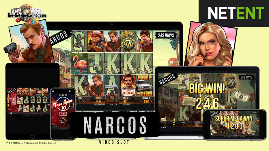 Du trenger 50 gratisspinn på Narcos NetEnt på 21 Casino