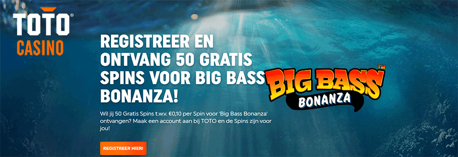 50 free spins starburst and big bass bonanza toto casino
