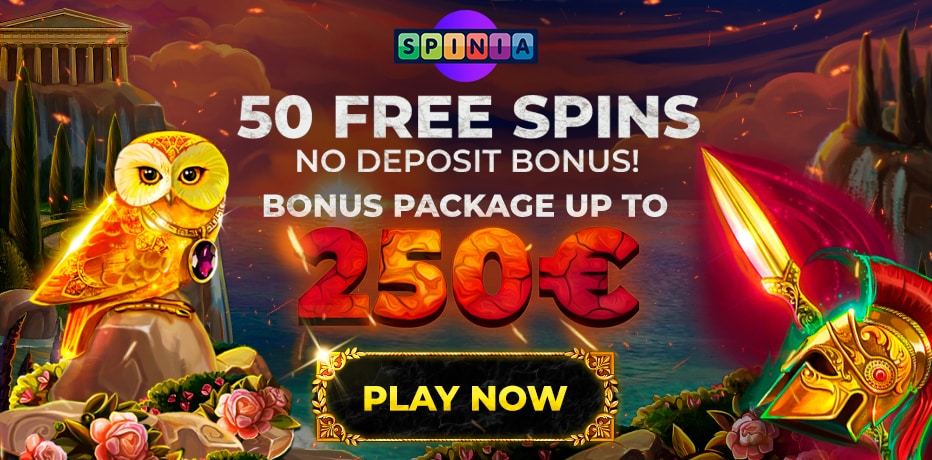 50 gratis spins bij spinia casino The Golden Owl of Athena geen storting nodig