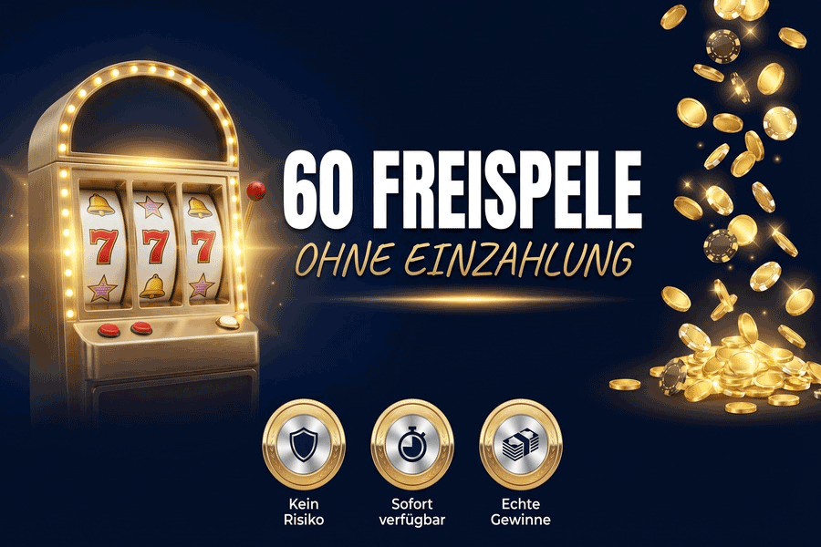 60 Freispiele ohne Einzahlung - spielen Sie 60 Freispiele ohne Einzahlung und behalten Sie, was Sie gewinnen!