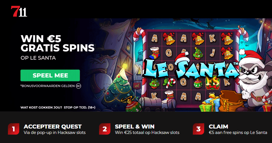 Pak dit weekend €5 gratis spins op La Santa bij 711 Casino Pak dit weekend €5 gratis spins op La Santa bij 711 Casino