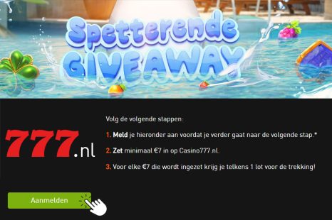 Casino 777: duizenden gratis spins met de spetterende giveaway