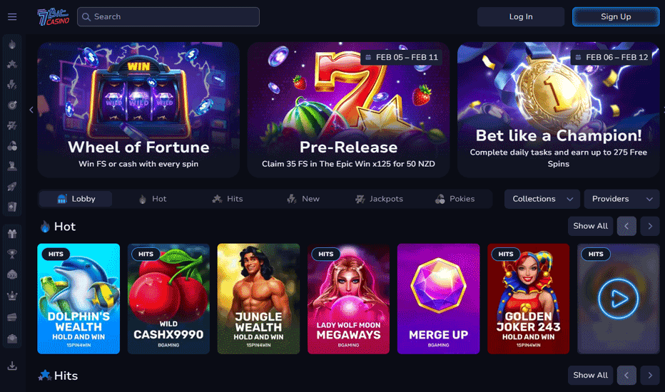 7Bit Casino website