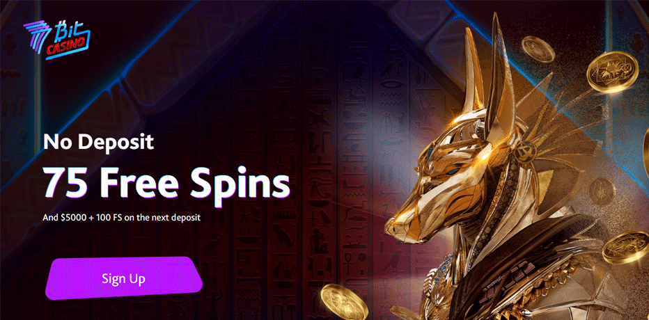 7Bit Casino No Deposit Bonus Code for 75 Free Spins