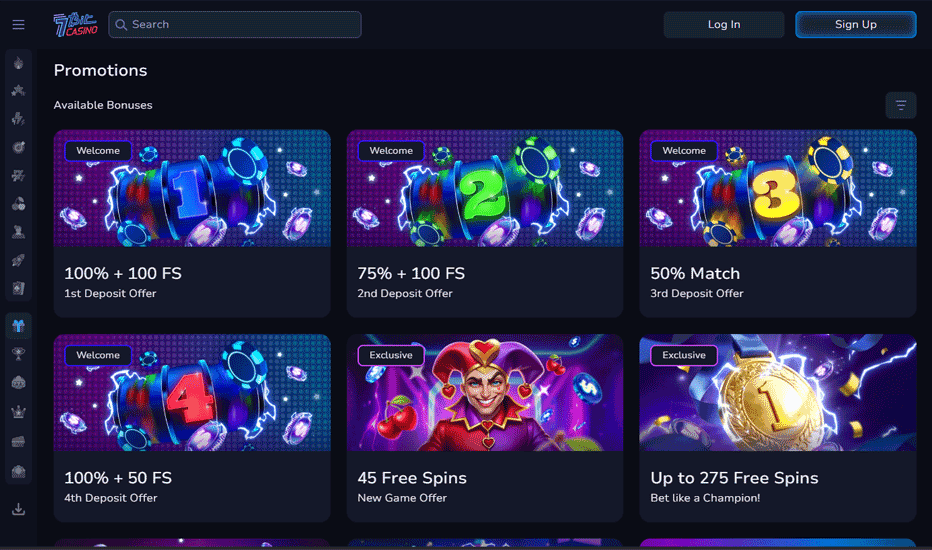 Other bonuses and promotions at 7Bit Casino