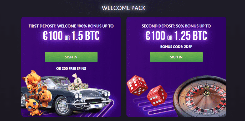 Ofertas de Boas-vindas no 7BitCasino