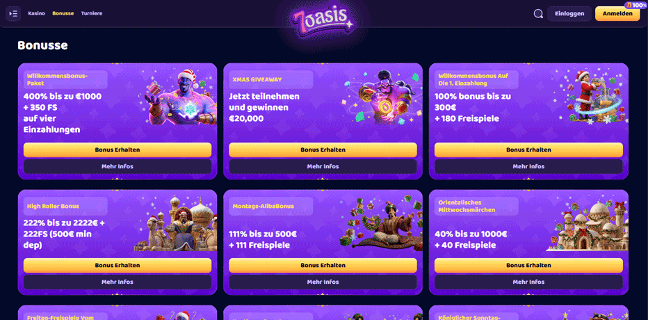 Weitere Aktionen bei 7Oasis