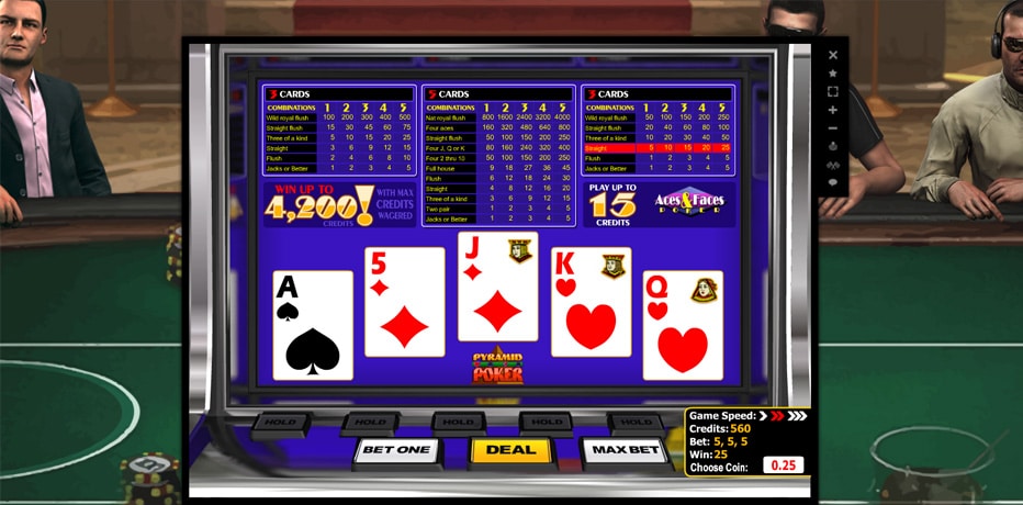 Aces and Faces - Video Poker