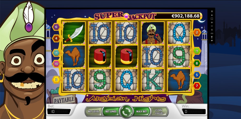 Arabian Night Progresssive Jackpot Pokie