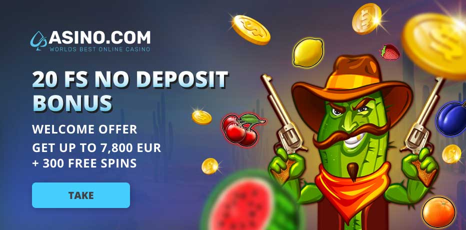 Asino Casino No Deposit Bonus - 20 Exclusive Free Spins on Signup!