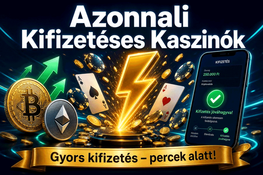 A legjobb azonnali kifizetéses kaszinók Magyarországon