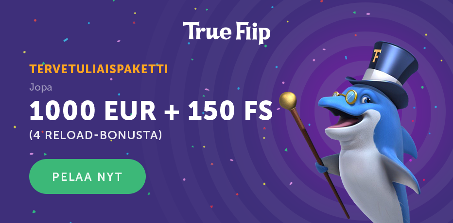 True Flip Casino Bonus - Claim €1.000,- + 150 Free Spins