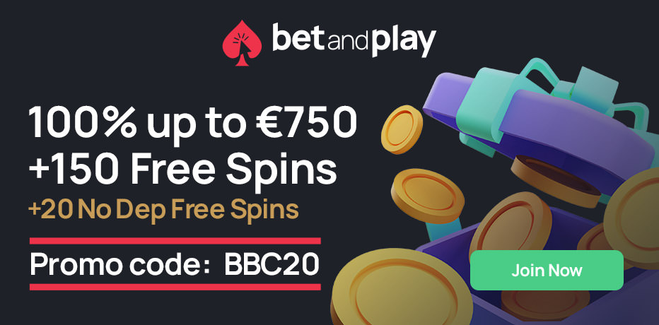 Bet and Play Casino - 20 Free Spins on Book of Fallen for registration