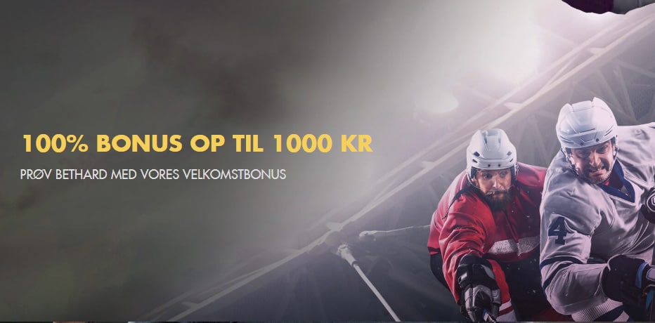 Bethard Velkomstbonus - 100% bonus op til 1000 Kr