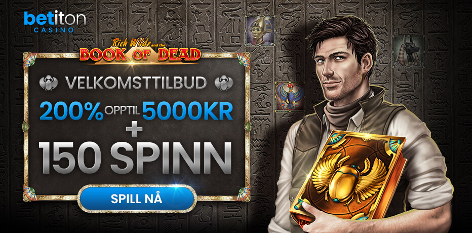 Betiton Bonus - 150 gratisspinn + 200% i bonus opp til 5.000 kr