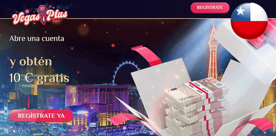 Bono de 10 dólares gratis sin depósito requerido en el casino en línea Vegasplus 