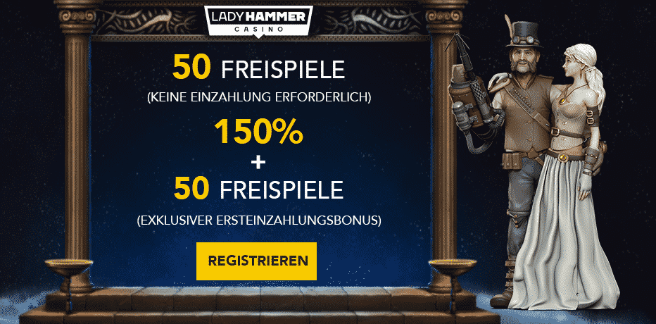 Bonus ohne Einzahlung im Lady Hammer Casino 50 Freispiele Journey Flirt Bonus ohne Einzahlung im Lady Hammer Casino 50 Freispiele Journey Flirt