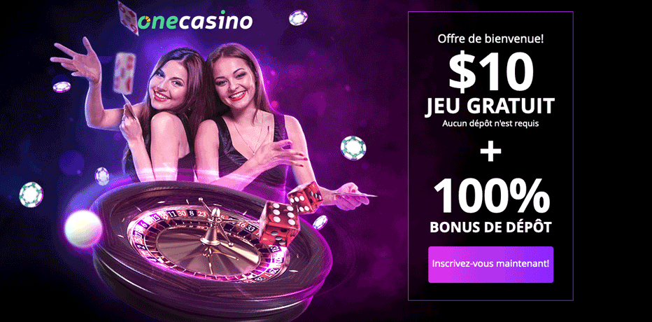C$10 gratuits chez One Casino Canada, aucun dépôt nécessaire