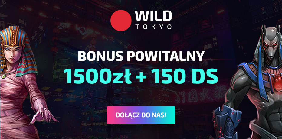 Bonus w Wild Tokyo - 150 darmowych spinów + €300 Bonusu