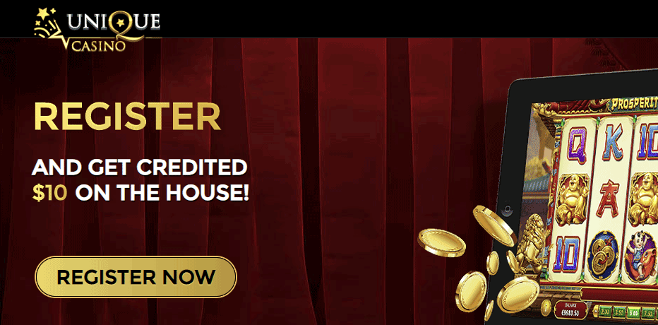 C$10 Free at Unique Casino (No Deposit Needed)