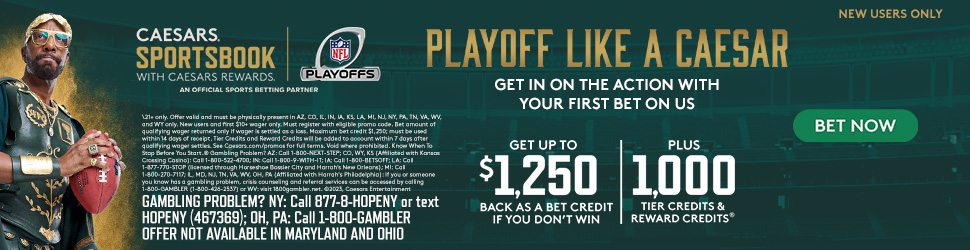 Caesars Sportsbook First Bet Insurance up to $1,250