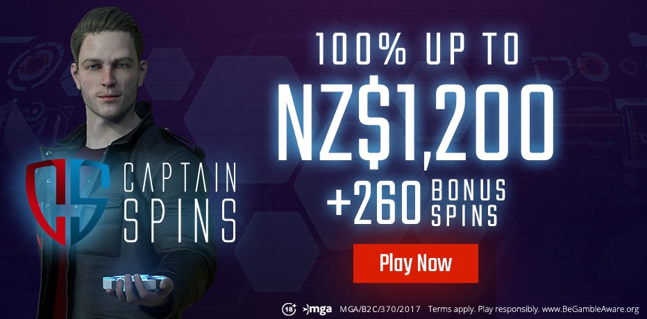 Captain spins casino no deposit bonus