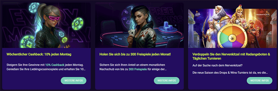 Casino-Boni bei Spin Platinum