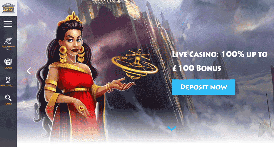 Casino Gods Live-Casino Bonus