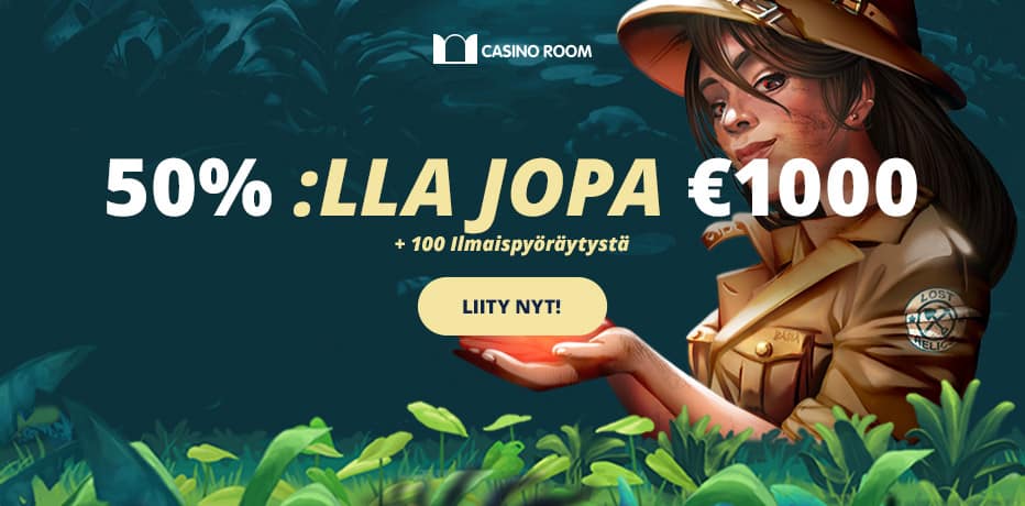 Casino Room bonus – 100 ilmaispyöräytystä + 1000€ bonus