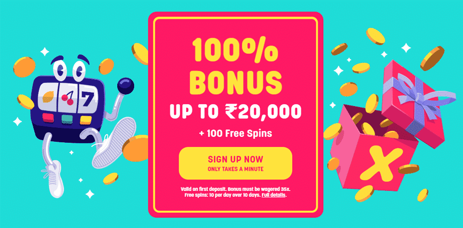 Claim a ₹20,000,- non-sticky bonus + 100 Free Spins at Caxino