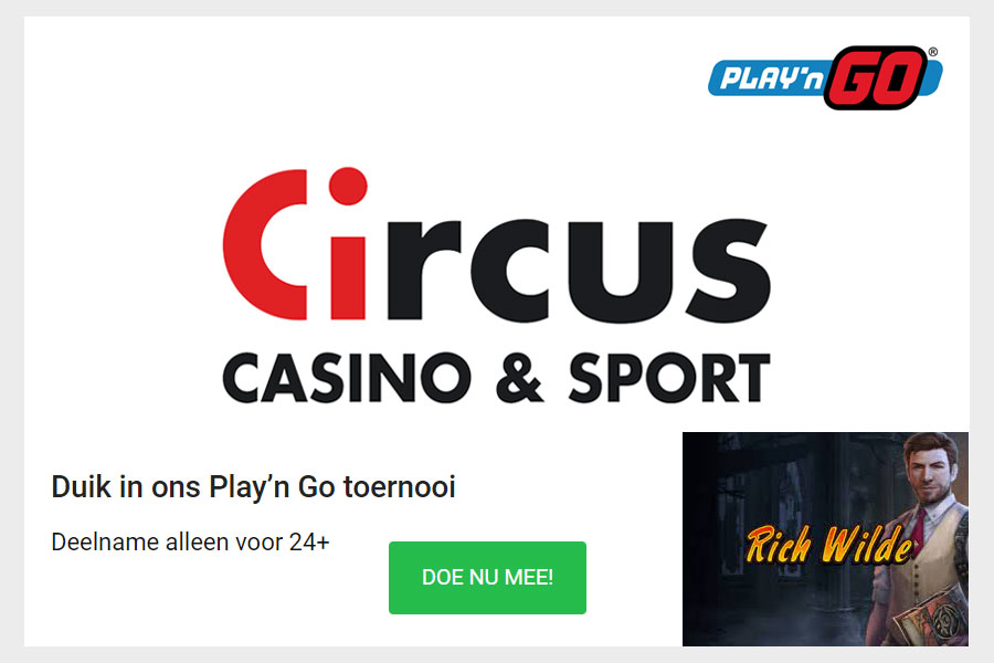 Circus Casino toernooi Play 'n Go