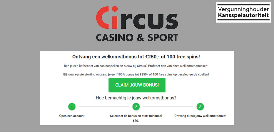 Circus-Casino-welkomstbonus-Nederland