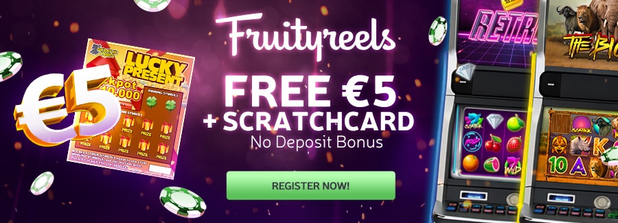Claim €5,- Free at Fruityreels Casino