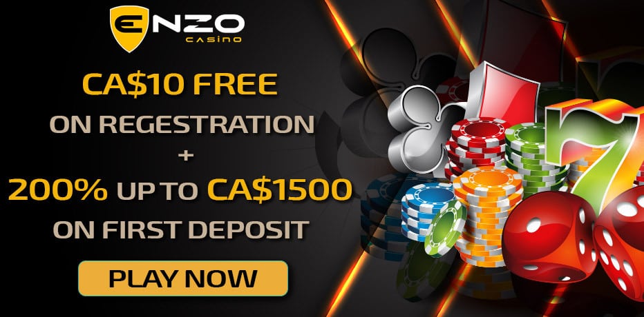 Collect C$10,- No Deposit at Enzo Casino